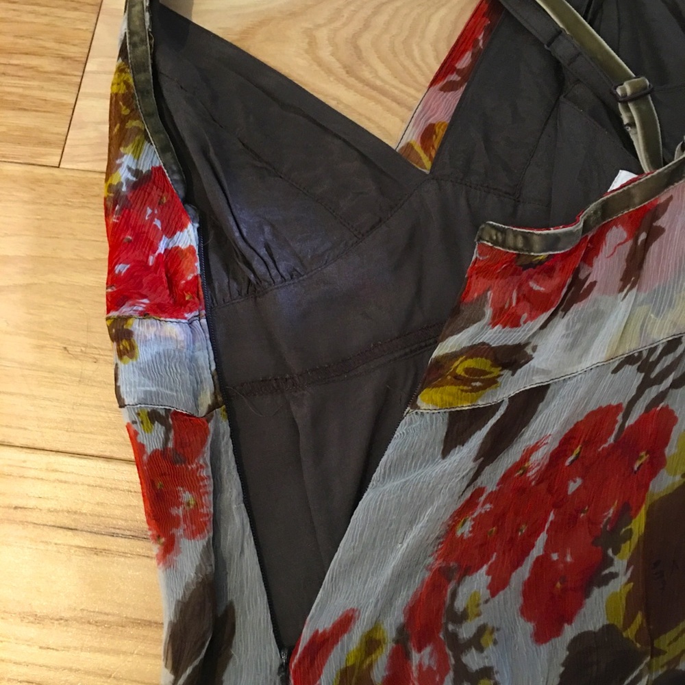 Red Queen Floral Slip Dress